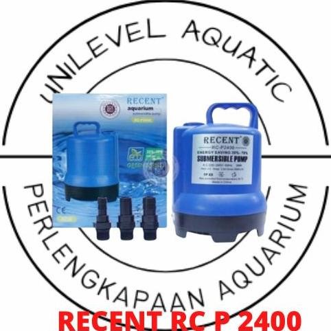 TERBARU - POMPA AIR CELUP AQUARIUM KOLAM IKAN RECENT RC P2400 P 2400