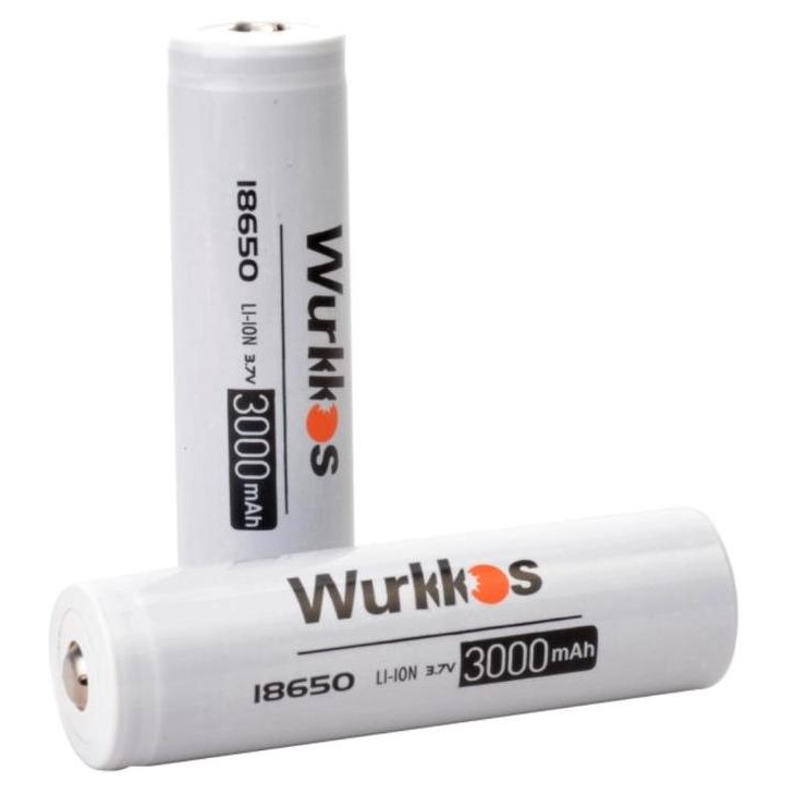 BEBAS ONGKIR - Battery Wurkkos 18650,3000MAH Original Wurkkos Li-Ion 3,7V Baterai