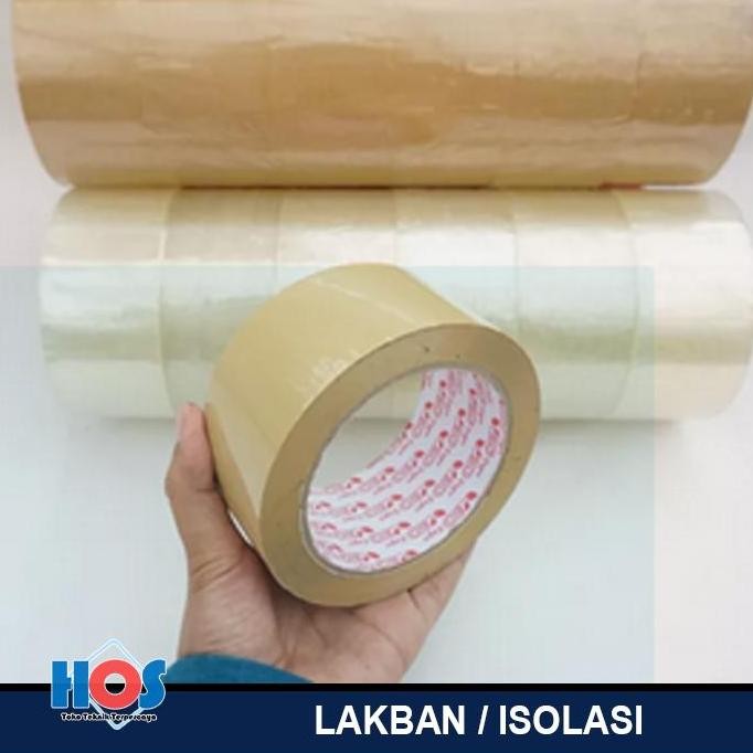

Ready oke] Lakban | Isolasi | Bio Tape Cokelat / Bening