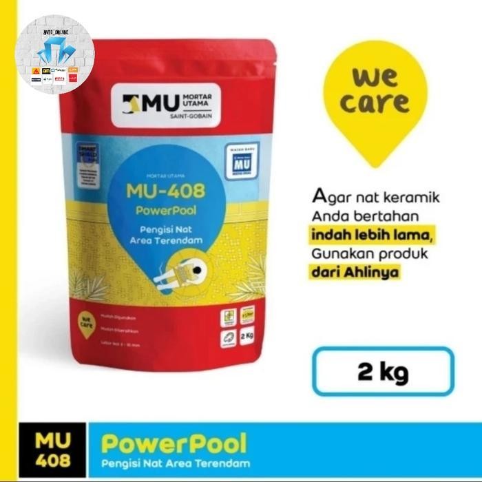 Mu 408 Power Pool Semen Nat Kolam Renang 2Kg Original Dan Terpercaya