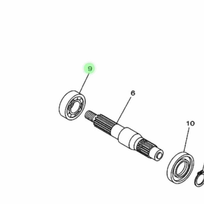 LAHER BEARING AS RODA BELAKANG MIO SPORTY SMILE ORIGINAL