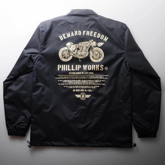 COACH JAKET HERITAGE WINDBREAKER PHILLIP WORKS