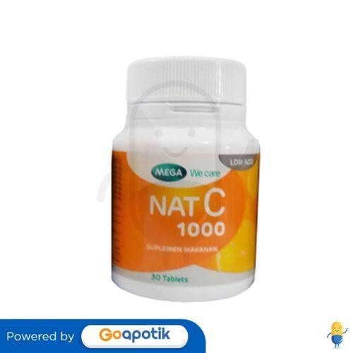 Mega We Care Nat C 1000 Botol 30 Tablet Original Dan Terpercaya