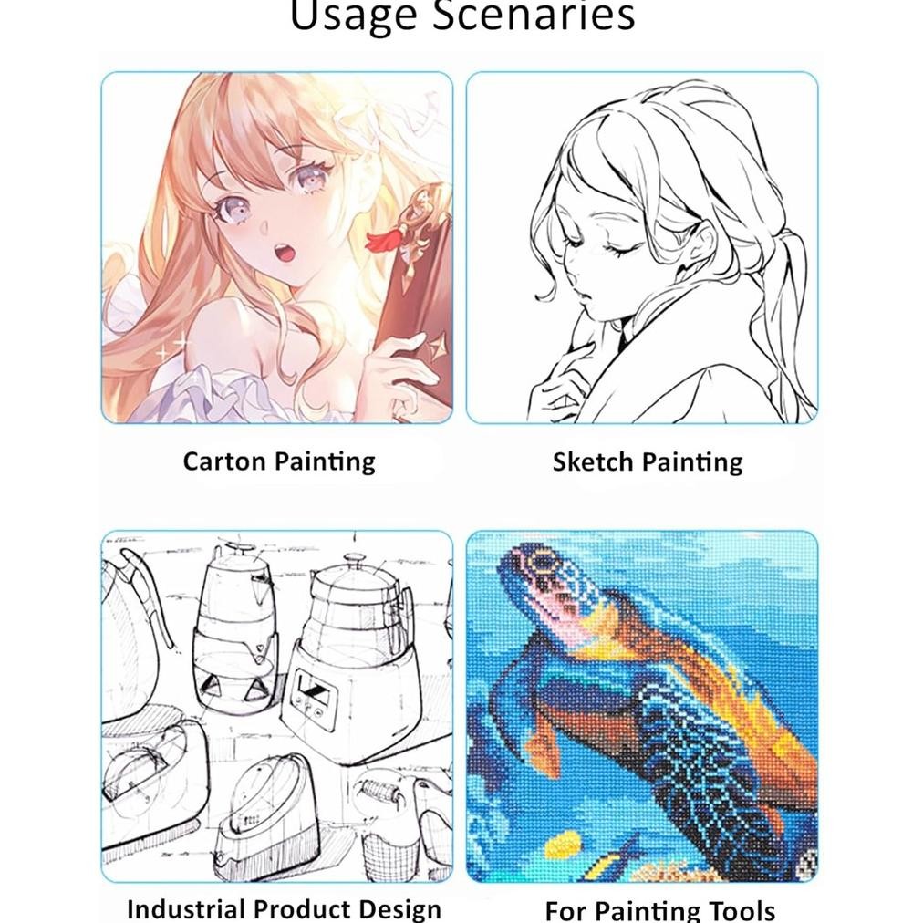 F4 Digital Graphics LED Drawing Board Edge Light Box Tracing