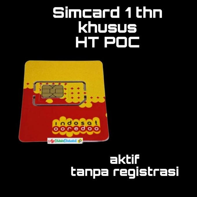 SIMCARD HT POC PAKET DATA 1 TAHUN PERMANEN WALKIE TALKIE murah