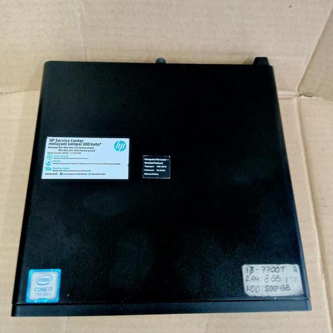 Mini Pc Hp Prodesk 400 G3 Core I7 7700T Ram 8 Gb Hardisk 1 Tb New Stok