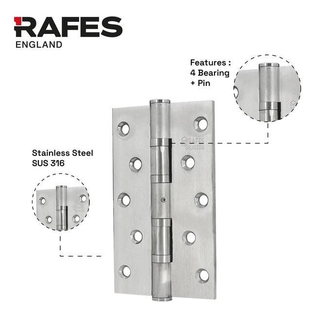 ENGSEL PINTU RAFES HEAVY DUTY STAINLESS STEEL SUS 316 EB 4794