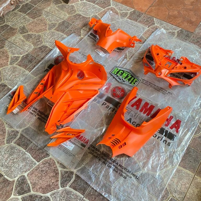 Cover body kasar Jupiter MX New 135 Orange Orinal Yamaha