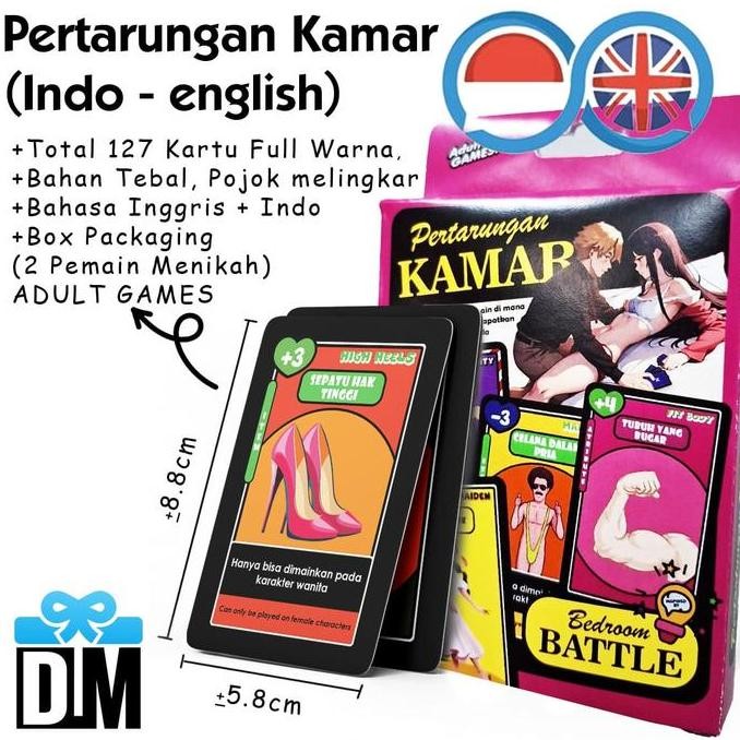 Kartu Pertarungan Kamar Mainan Dewasa Adult Card Games Inspired By Bedroom Battle Bahasa Indonesia E