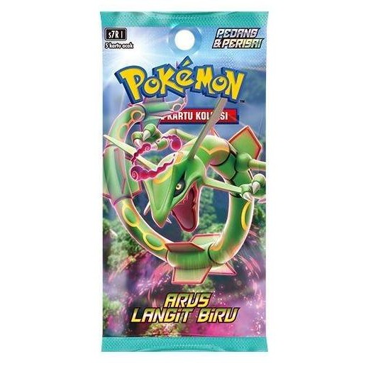 Kartu Pokemon Pedang Perisai Arus Langit Biru S7R Booster Pack