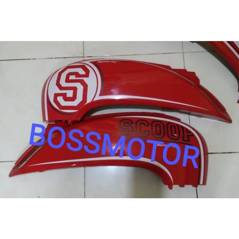 Body belakang scoopy fi 2014 merah