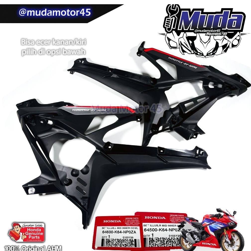 FAIRING BAGIAN DALAM KANAN OR KIRI CBR250RR 2023 K64P 64370-64380-64-64600-K64-NP0 COWL R INNER MIDD