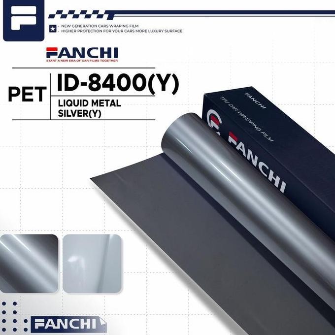 

50CM Sticker FANCHI ID-8400 Y Liquid Silver PET per 50CM