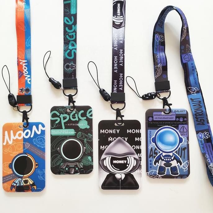

READY ID Card Holder Name Tag Lanyard / Kalung Kartu Astronaut Space Nasa NEW