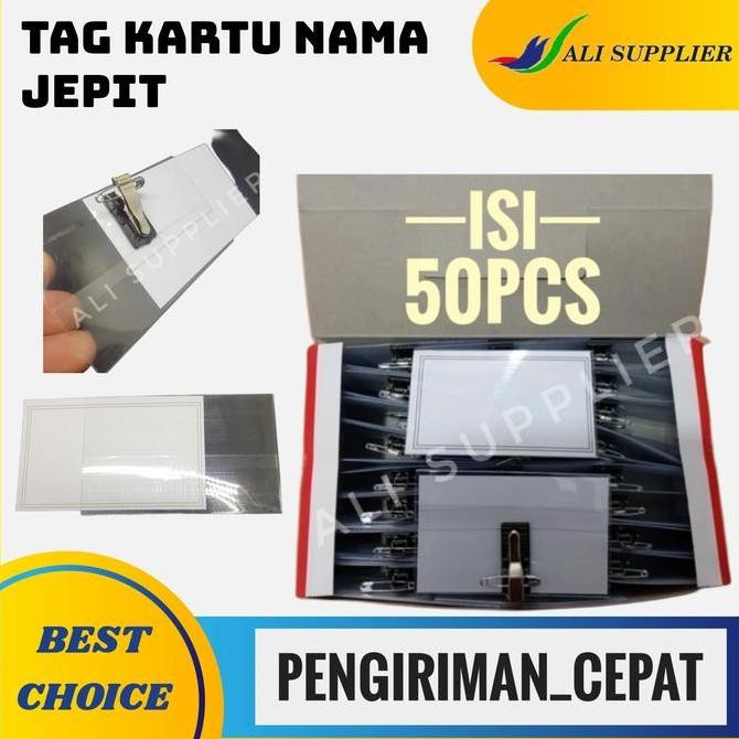 

READY Name Tag Jepit Peniti / Tanda Pengenal / ID Card / Card case NEW