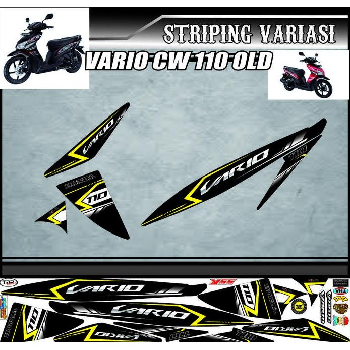 SETIKER MOTOR HONDA VARIO OLD 110 KARBU  STRIPING