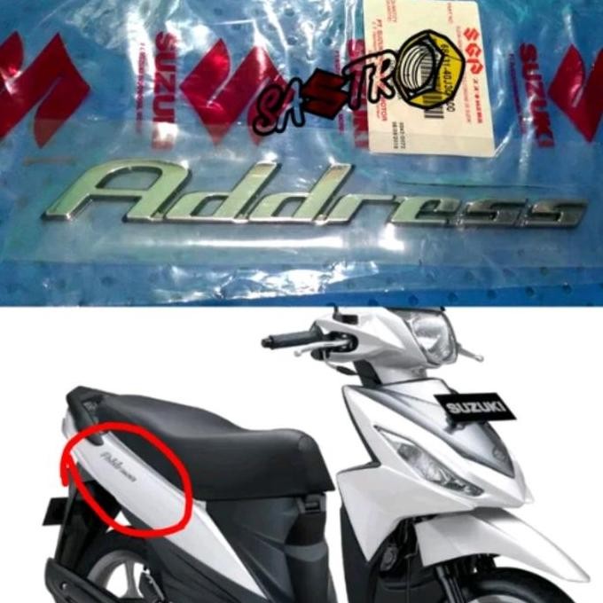 logo emblem suzuki address ori sgp