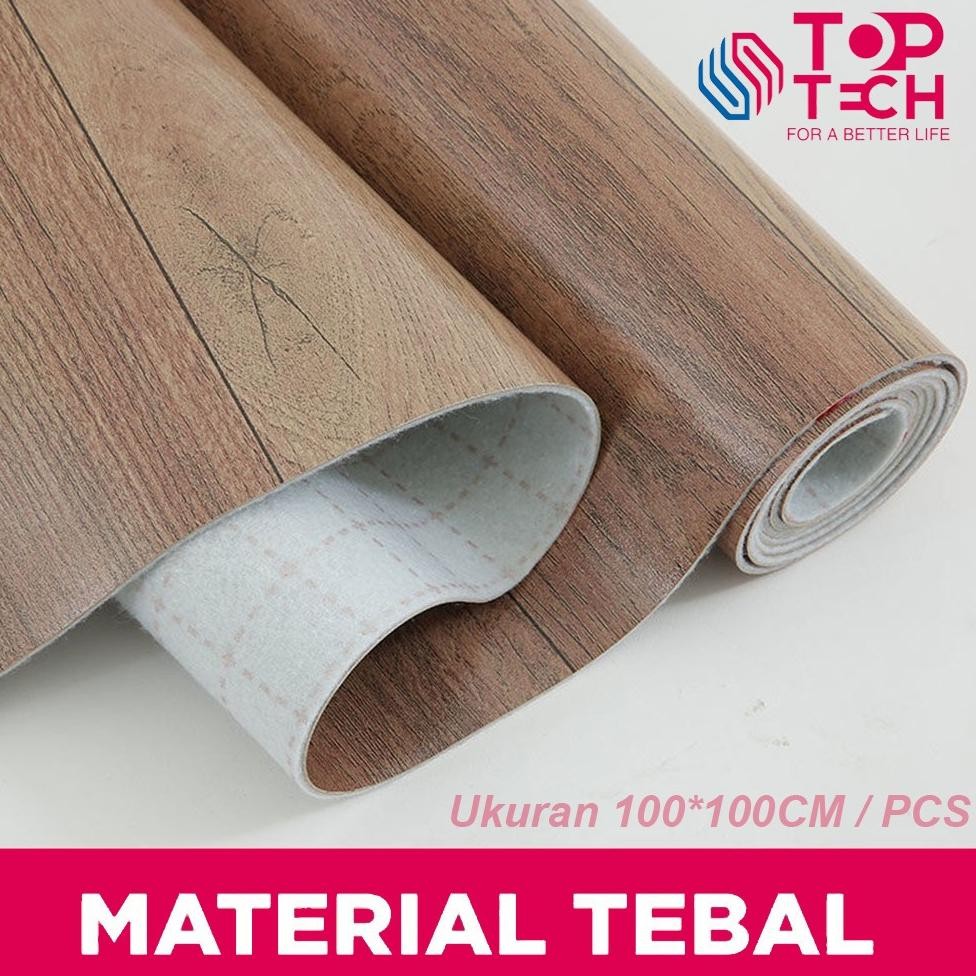 Toptech - (1 x 1 Meter) KARPET LANTAI VINYL GULUNGAN TEBAL 0.7 MM Dekorasi Lantai