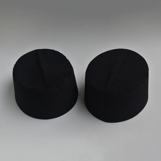 baru  songkok kopiah batok warna hitam polos anti lembek anti air harga terjangkau kualitas bagus