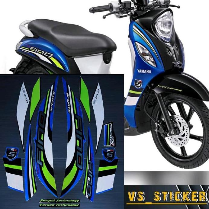 STRIPING STICKER LIST BODY STANDART MOTOR YAMAHA FINO 2015 KUALITAS TERBAIK Motorcycle