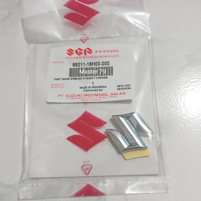 Emblem Suzuki Skywave Skydrive Hayate Smash Spin Lets Shogun FL 125 Satria FU Injeksi Kaki 2 Origina