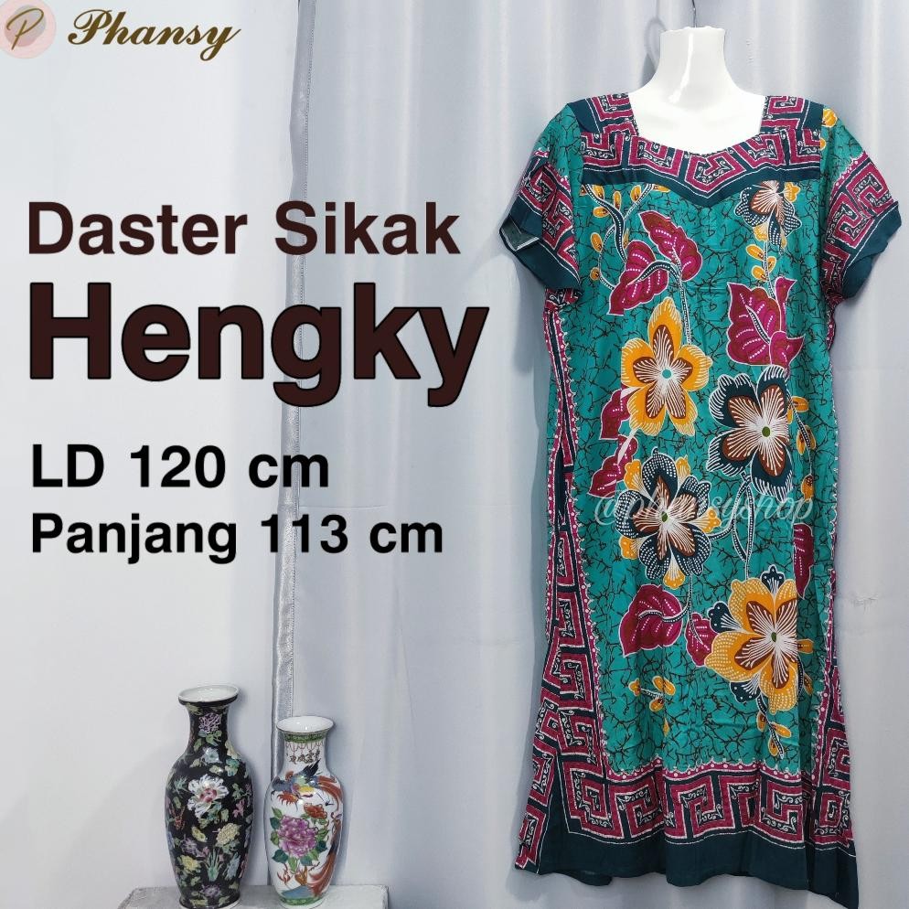 READY Daster Sikak Hengky Motif Mekar Sari Warna / Putih Baju Tidur Wanita TERLARIS