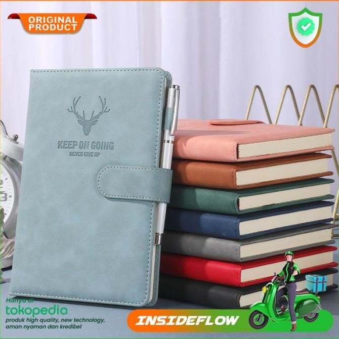 

READY Buku Agenda Catatan Binder Jurnal Harian Notebook Cover Kulit NEW