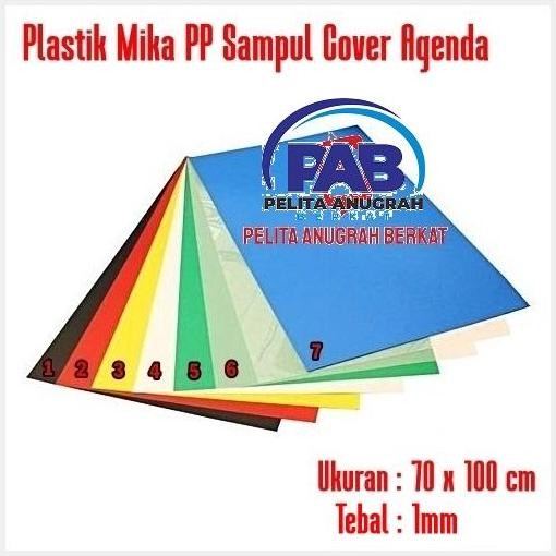 

READY Plastik Mika Sampul Agenda PP Warna Warni Lembaran 70x100 cm 1mm NEW