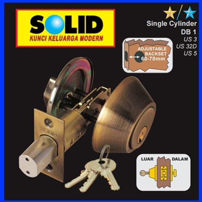 Kunci Tambahan/Deadbolt Solid Db 1