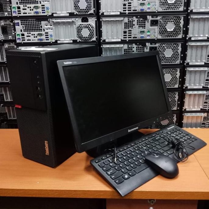 Paket Computer Lenovo I5 Gen7/8Gb Ddr4/500Gb+ Monitor 19"Inch+ Wins 10 New Stok