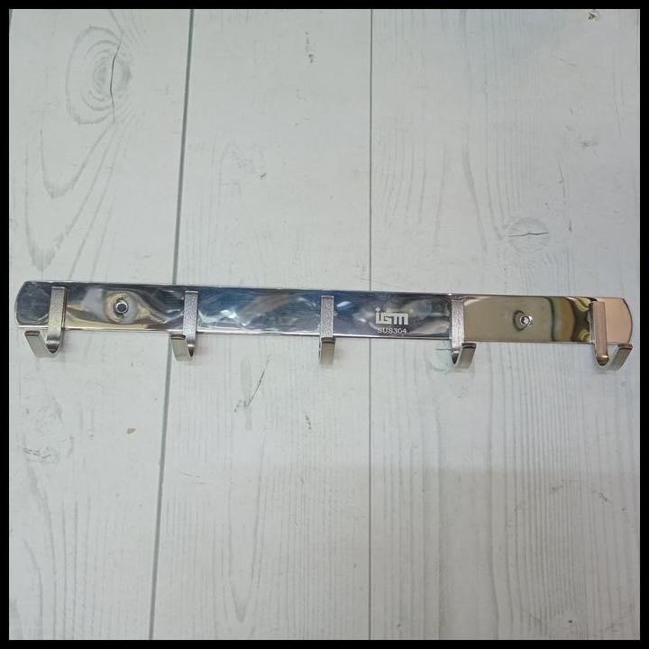 Kapstok Baju 5 Kait Stainless SUS 304 IGM