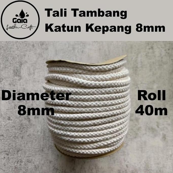

Tali tambang katun kepang 8mm 40m