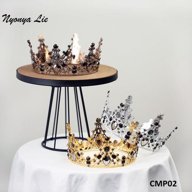 CMP02 Cake Topper Mahkota Crown Hias Kue Ultah Tiara Rambut Pajangan