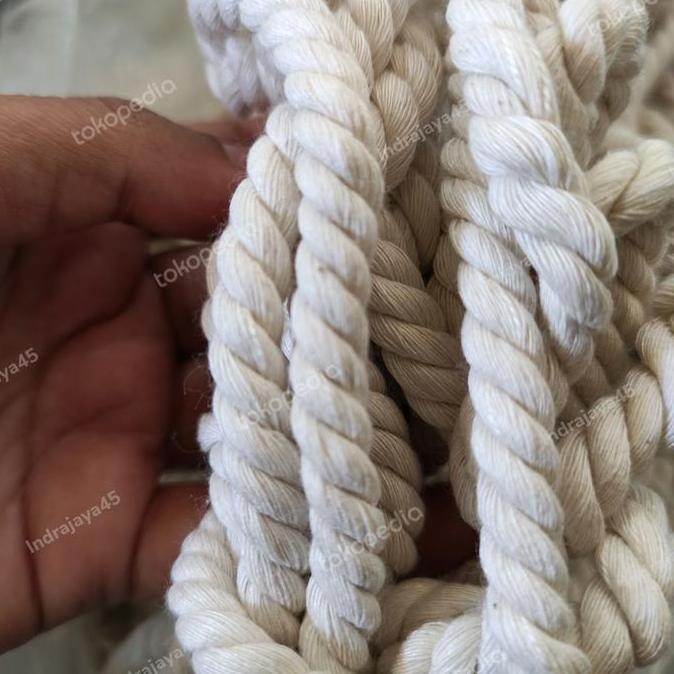 

tali tambang/tali rami katun uk 6mm jual per meter