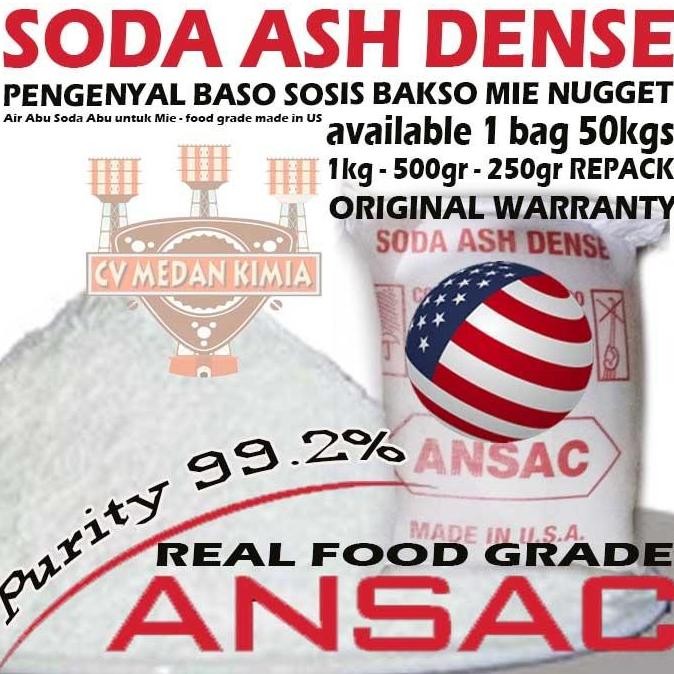 

SODA ASH DENSE FOOD GRADE 1kg Natrium Karbonat