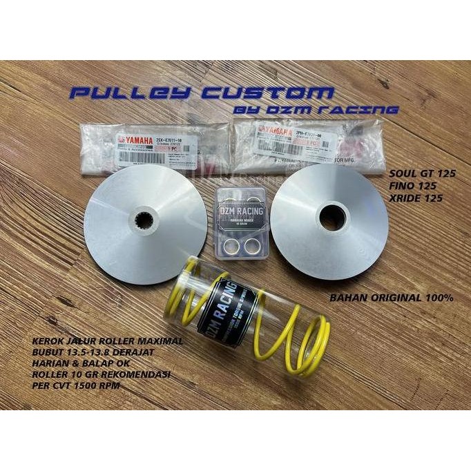 Paket Upgrade Pulley CVT Rumah Roller FINO 125 SOUL GT 125 XRIDE 125