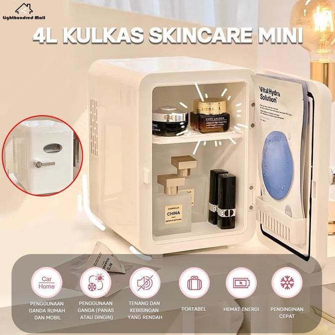 [muleng ] Kulkas  4L / Kulkas Warna Rumah / Kulkas  Mobil Putih Fridge kulkas Listrik kulkas kulkas1