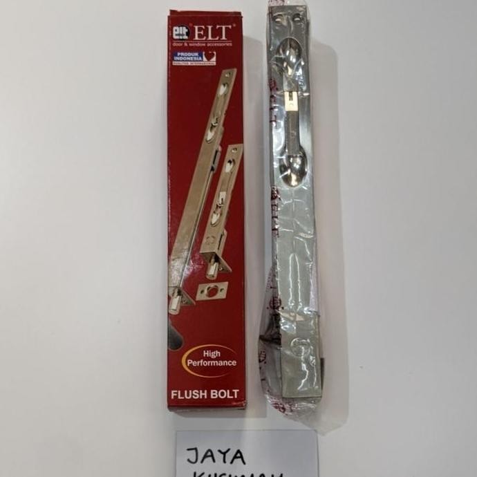 Grendel Tanam Elt 6"+12" / Selot Tanam Pintu 2 Warna Stainless Coklat