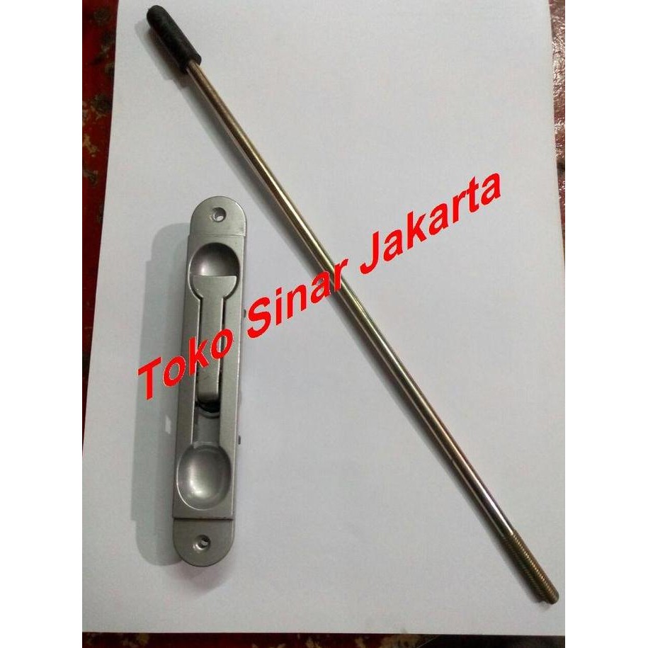 Flush Bolt / Grendel Tanam Pintu Aluminium