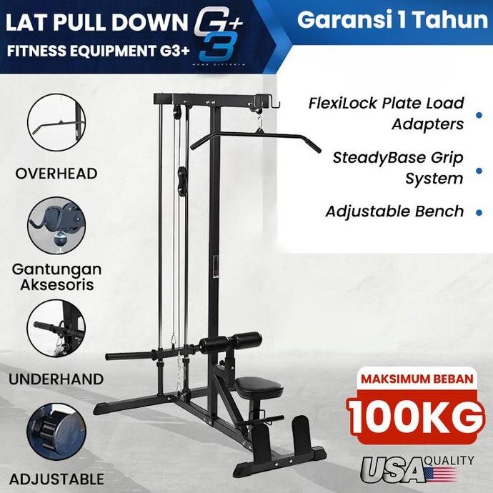 NEW Pull Down Alat Fitness Pull Down Crossover Rowing Alat Fitness Multifungsi