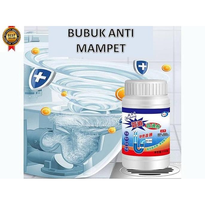 Bubuk Anti Mampet Terbaik Penghancur Sumbatan Pipa Pembuangan Wc Asli