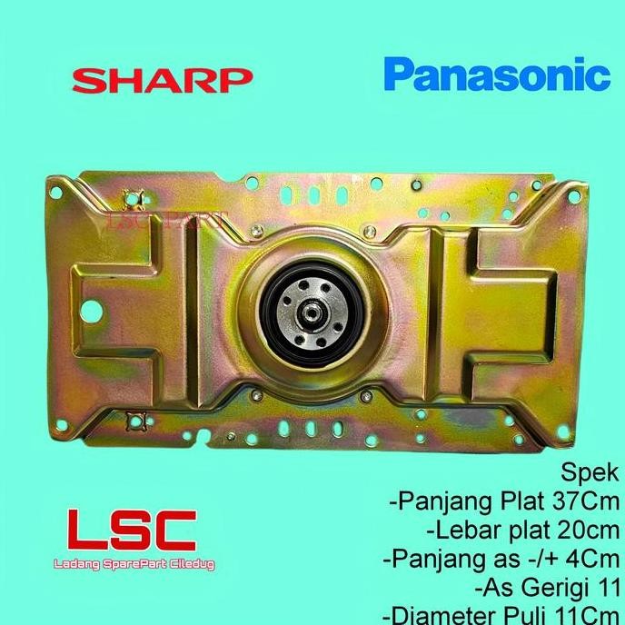 BEBAS ONGKIR - Gearbox Mesin cuci Sharp 1 tabung ES F800H Gear box Top Loading Panasonic NO6 Girbok