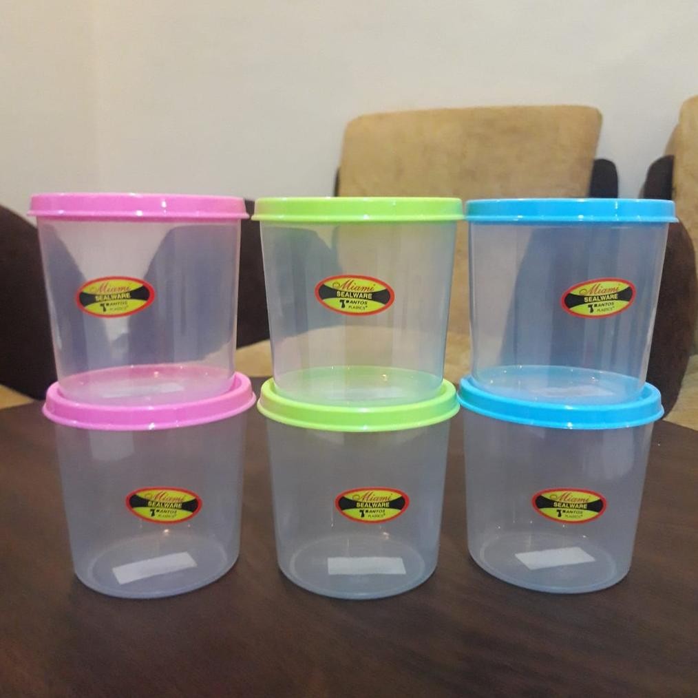 Toples Bumbu Motif Bulat / Toples Serbaguna / Toples Kecil/ Toples Sambal Viral