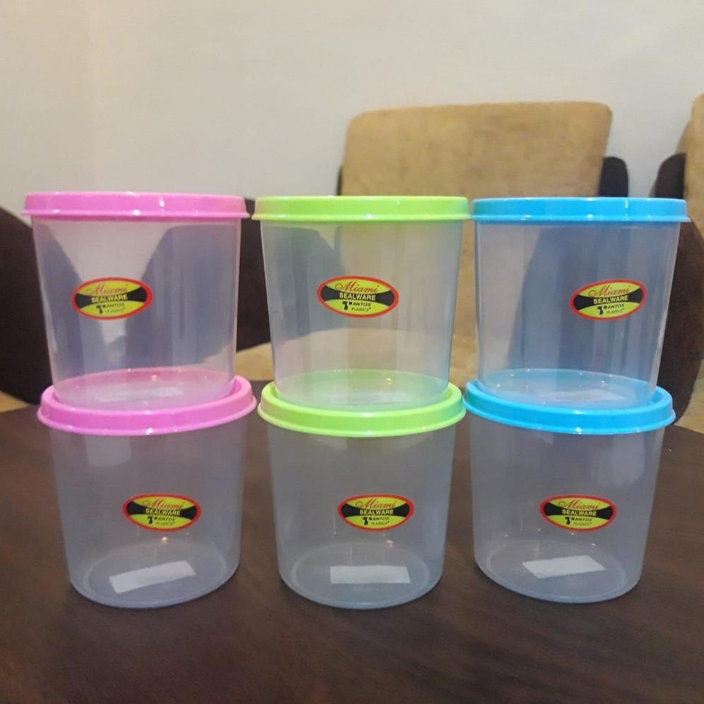 Toples Bumbu Motif Bulat / Toples Serbaguna / Toples Kecil/ Toples Sambal Trend