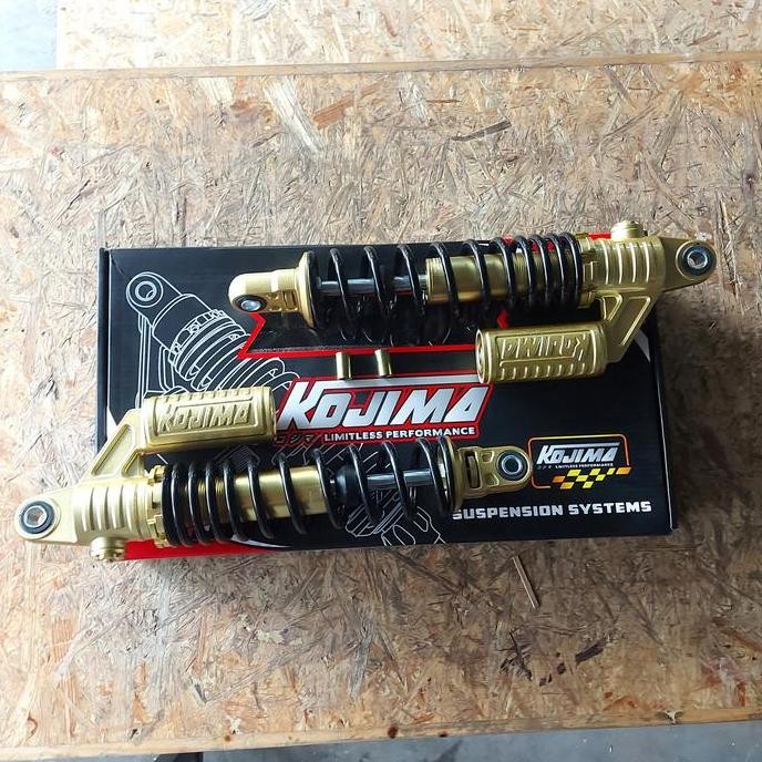 SHOCKBREAKER SHOCK BELAKANG TABUNG KOJIMA UK 34 340 MM HITAM EMAS