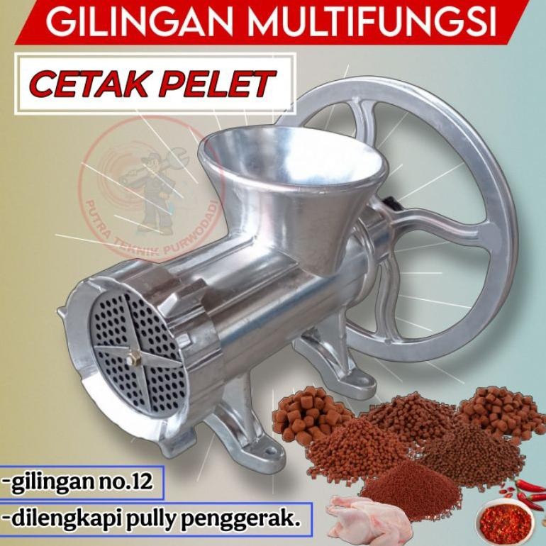 NEW MESIN GILINGAN CETAK PELET , MESIN GILING DAGING, MESIN GILING BUMBU KACANG, MESIN CETAK PUR PEL