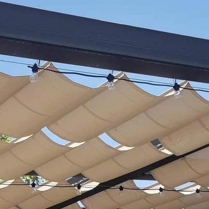 Sun Shade Awning Gelombang Ukuran 150x660 cm Bahan D300 Fullset