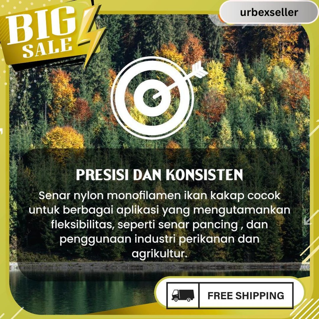 Senar Cap Ikan Kakap  Ukuran 5000 (140)  Per Roll /Tali Senar Pancing / Senar Layangan Termurah