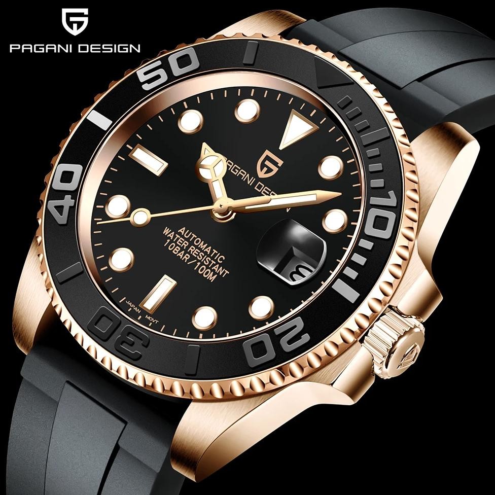 PAGANI DESIGN 2024 New PD-1651 Men's Mechanical Watch Luxury Sapphire Glass Automatic Watch NH35 Men