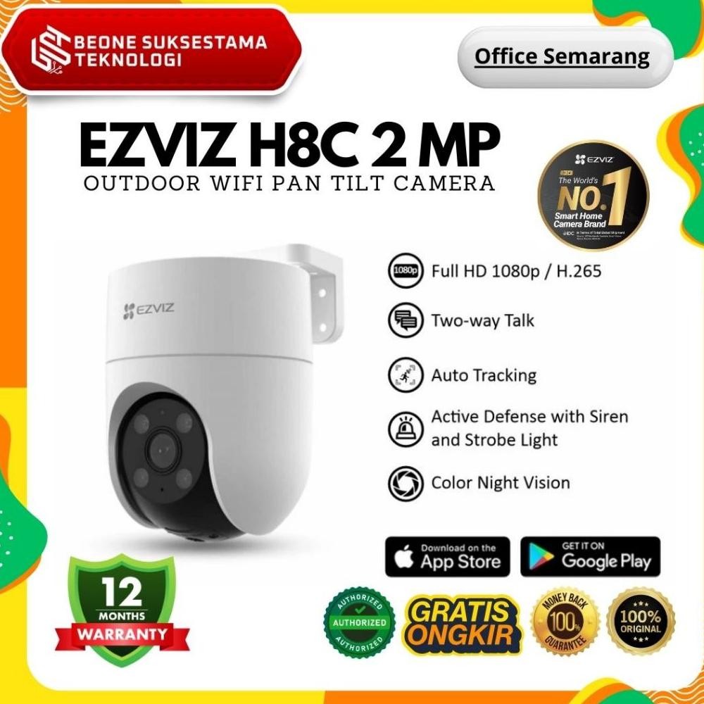 NEW Ezviz H8c Outdoor CCTV Pan & Tlit Wigi IP Camera Auto tracking 1080p Garansi Resmi [terbaik][ter